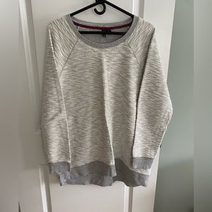 Lightweight sweatshirt grey and white